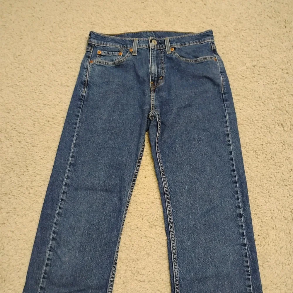 Levis 505 Jeans Mens 29x30 Blue Straight Denim Cotton Western Ranch Cowboy Farm